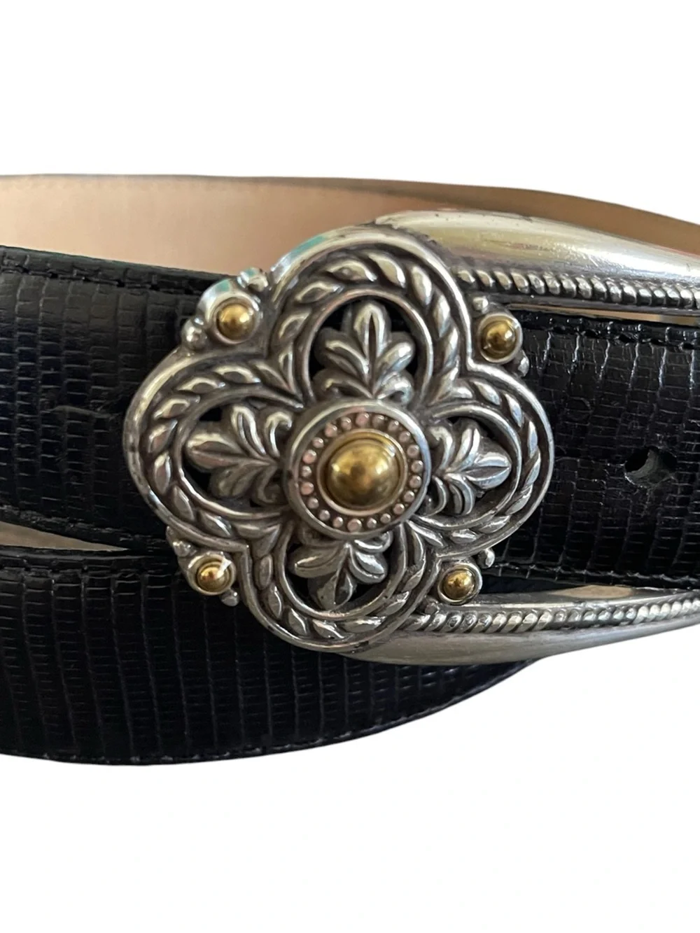 Brighton black leather